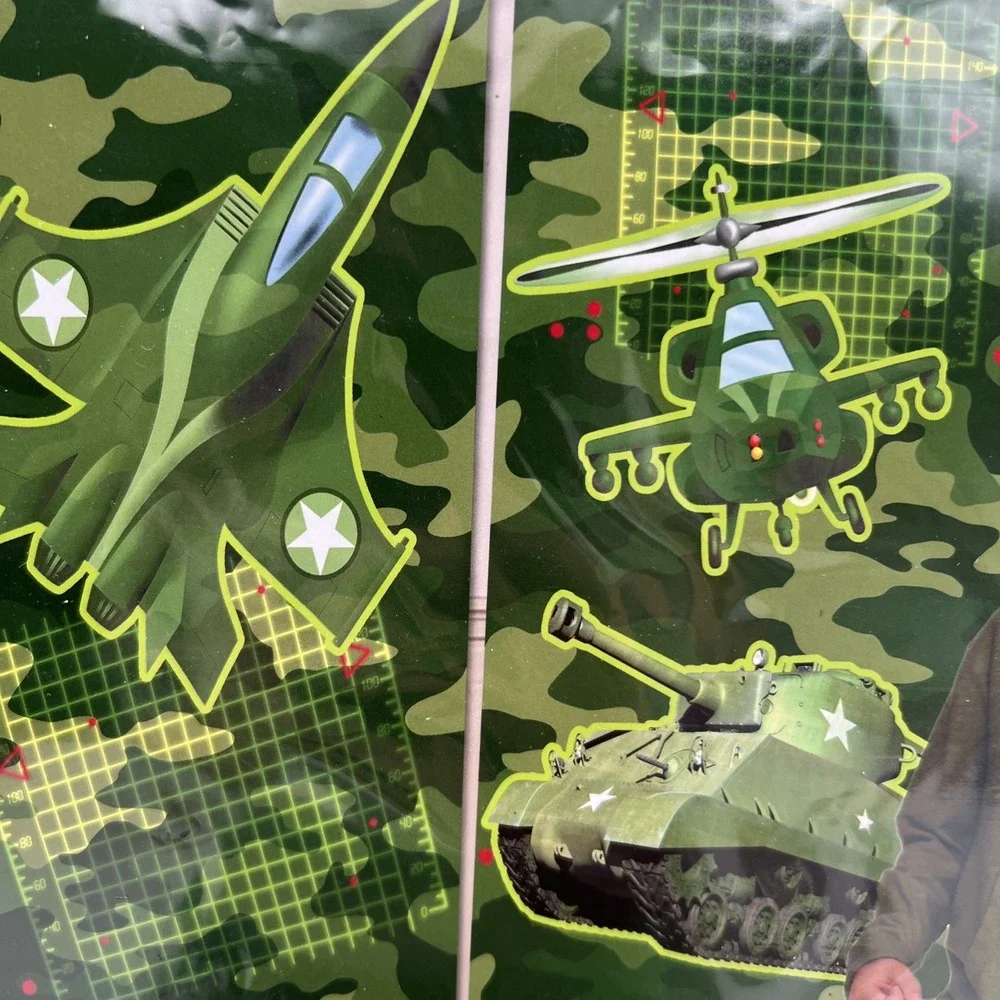 MILITARY ARMY CAMOUFLAGE‎ BIRTHDAY PARTY SET - 6 PACKAGES PARTY SUPPLIES